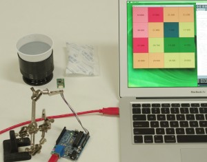 MEMS thermal sensor + Arduino + Processing